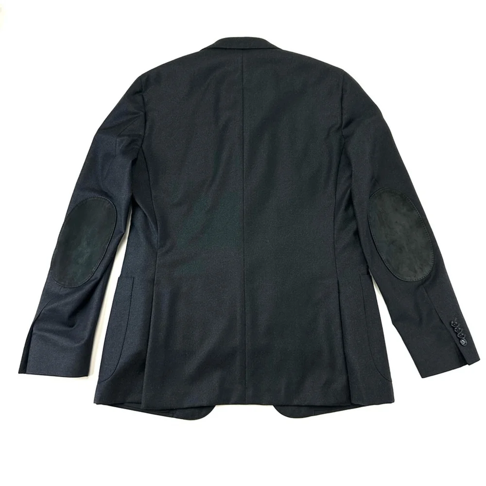 Zegna Drop 8 Deco black Winter Blazer with Vest 40R Mens sportcoat